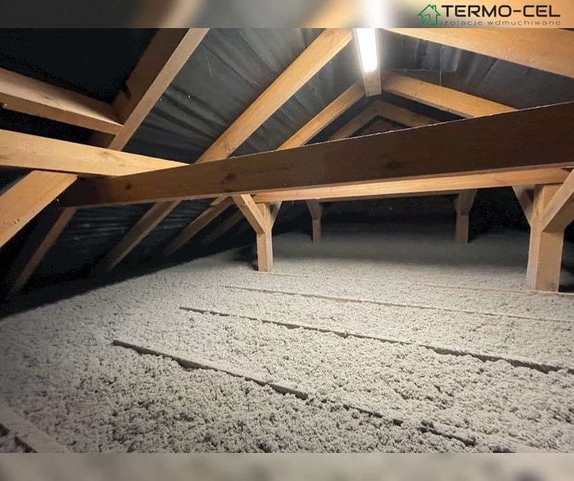 Ocieplenia celulozą, naprawa izolacji, wdmuchiwanie celulozy Termex