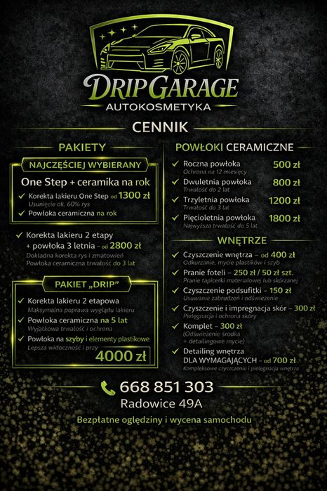 Detailing Drip_Garage Radowice 49A