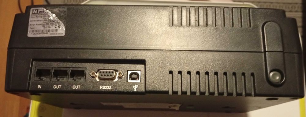 Unidade UPS » "Mustek - PowerMust Office" - Não funciona, para peças