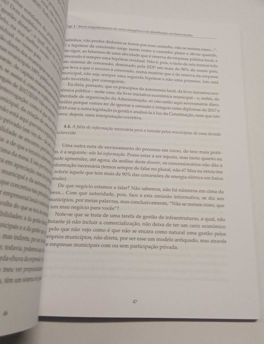 Os Municípios e a distribuição de energia elétrica em baixa tensão