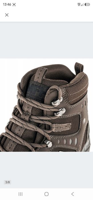 Buty taktyczne wojskowe trekkingowe MFH Combat Tactical - Brown 46