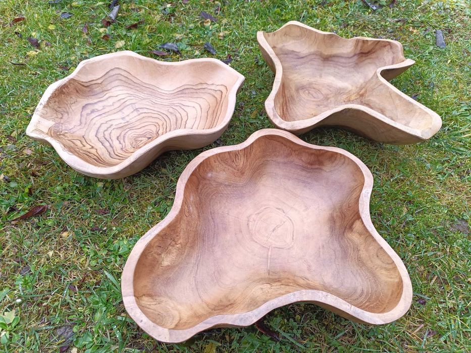 Misa Patera Lite Drewno Stary TEAK - Rękodzieło, Misy z drewna