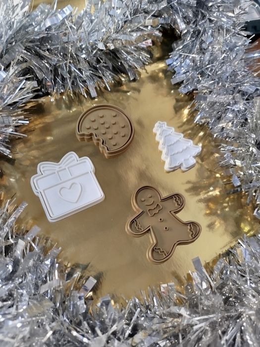 Conjunto cortadores de bolachas/biscoitos Natal - novos