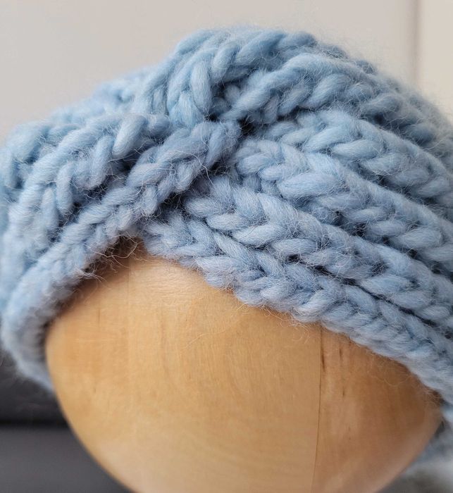 Wełniana opaska damska