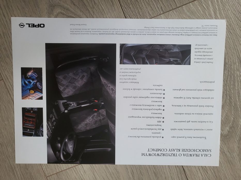 Prospekt Opel Astra II