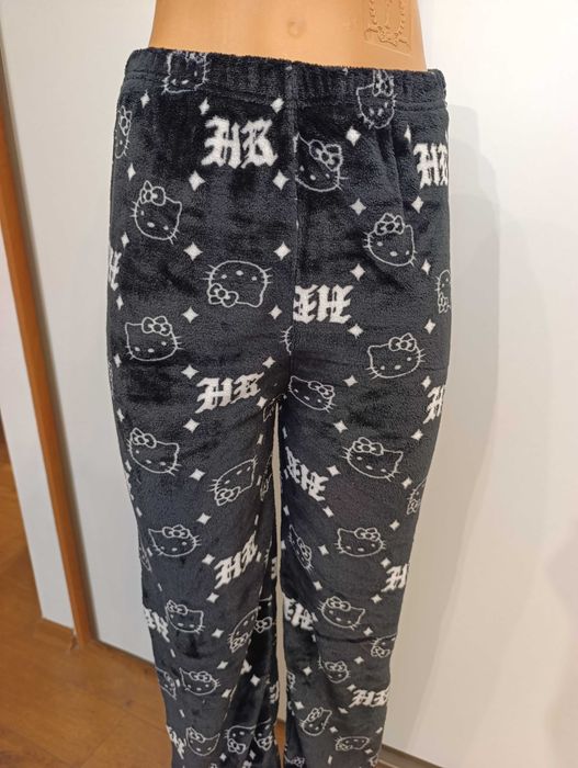 Ciepłe spodnie piżmowe pluszowe Hello Kitty XS/S