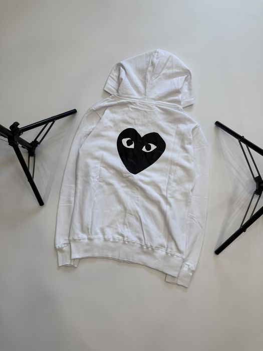 CDG Play Zip Hoodie (зипка худи кдг плей, худі плэй зіпка)