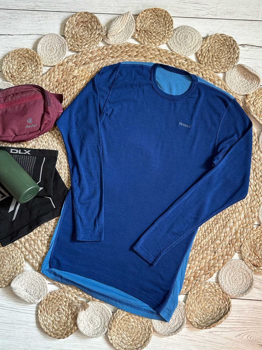 DEVOLD męska koszulka termoaktywna 100% wełna merino góry narty trekking M