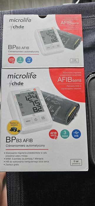 Microlife BP B3 AFIB, ciśnieniomierz automatyczny, naramienny, 1 szt.