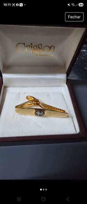 Botões de punho e alfinetes gravata