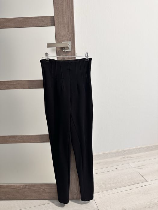Лосини zara, з корсетними вставками