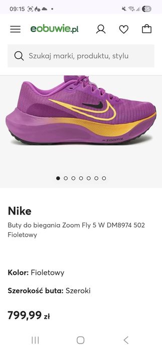 Buty Nike ZOOM FLY 5 W