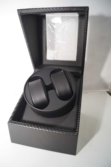 1545 Automatyczny rotomat ekspozytor na 2 zegarki czarny