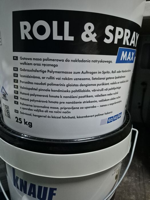 Gładź, gips Roll Spray  Knauf