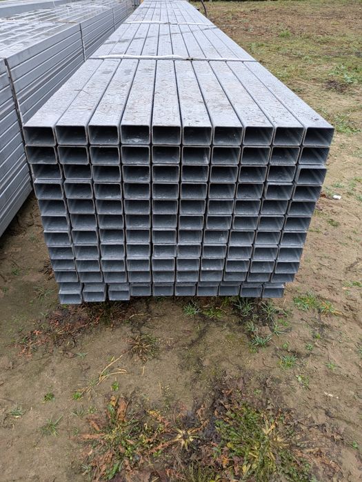 60x40x1,5 Profile stalowe ocynk zamknięte rury łaty ogrodzenie słupy