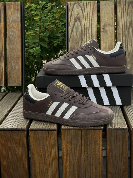 Чоловічі Кросівки Adidas Samba, коричневі