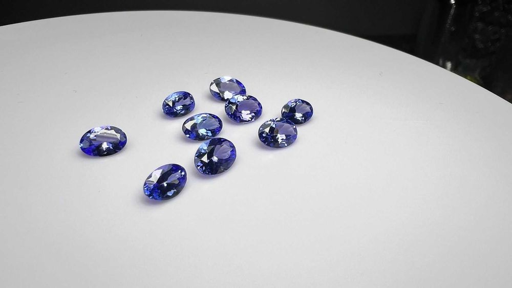 Tanzanity naturalne kalibrowane CERTYFIKAT
