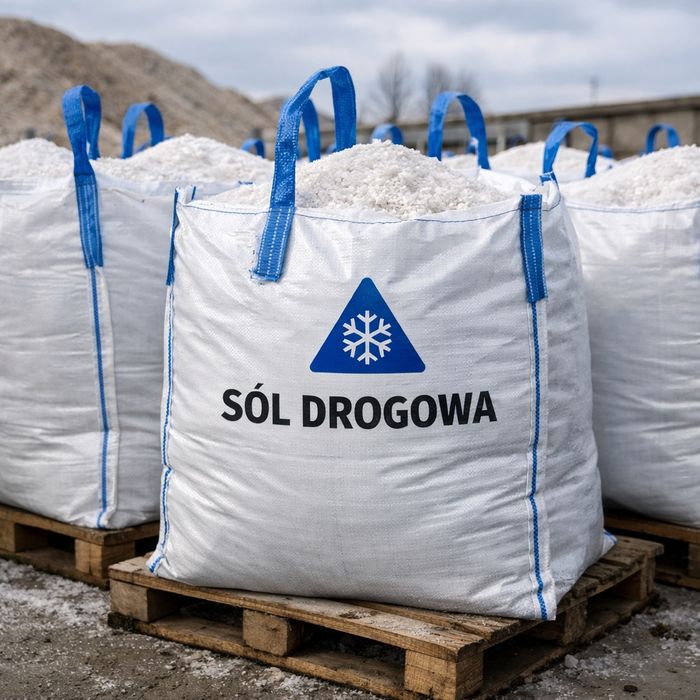 Sól Drogowa Luzem lub Big Bag 1000KG dostępna od ręki