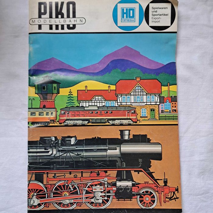 Duży zestaw Piko HO – lokomotywy, wagony, +70 torów + stary katalog
