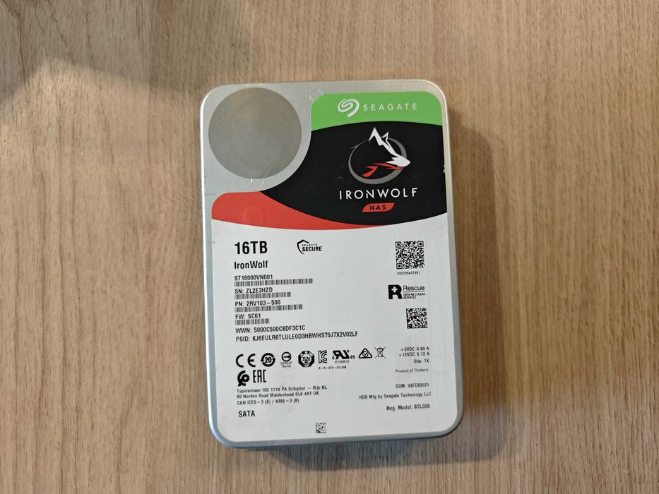 Dysk 16TB Seagate IronWolf ST16000VN001 - super stan