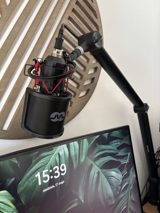 Mikrofon SPC SM950 ze statywem mozos i popfiltrem