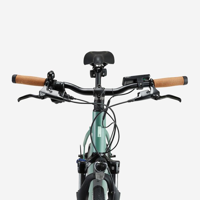 Bicicleta de Trekking Elétrica Quadro Baixo Riverside 520 E verde