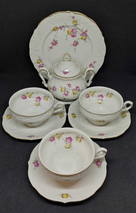 АНТИКВАРИАТ РЕДЧАЙШИЙ чайный кофейный сервиз WINTERLING Германия цветы