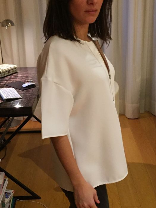 Camisa branca Bimba e Lola com fecho