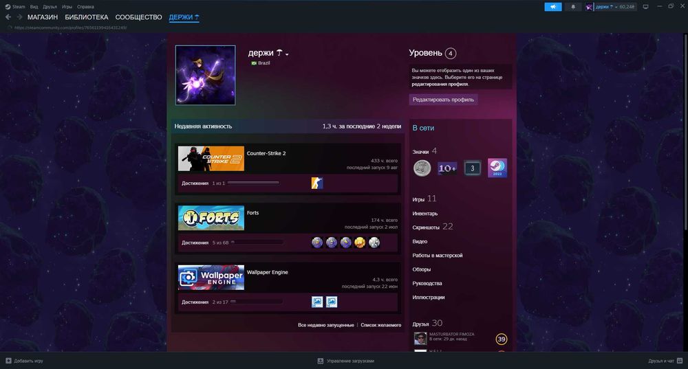 Дуже жирний акаунт Steam