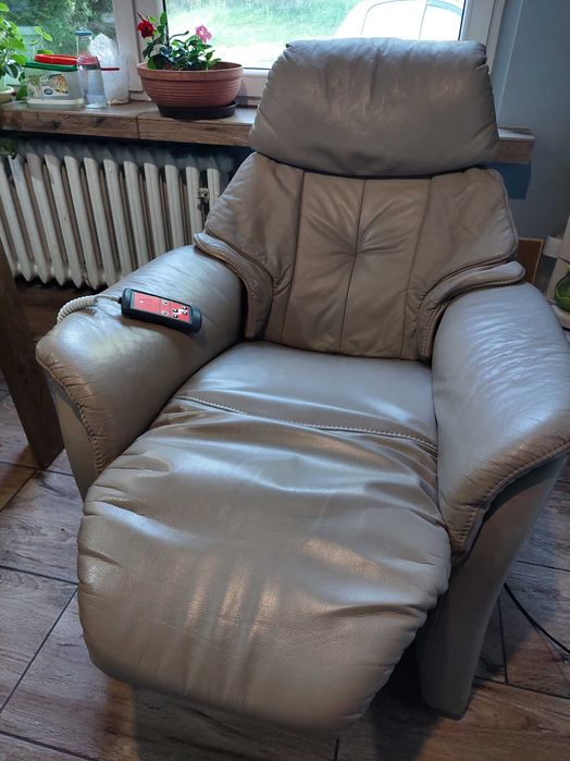 fotel geriatryczny Himolla skóra naturalna