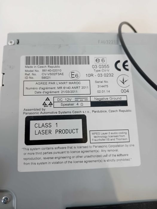 Radio Nawigacja Toyota Auris II 12/15 r