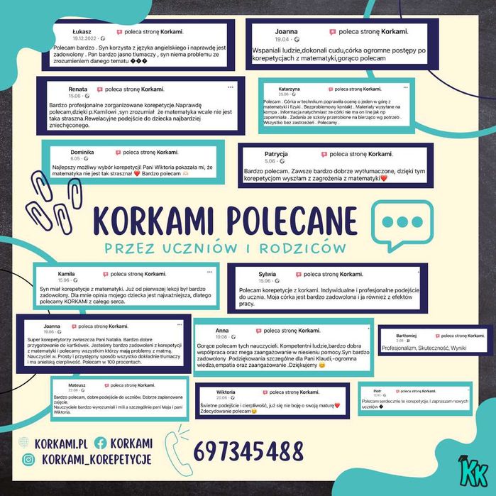 Korepetycje matematyka angielski chemia polski fizyka OSTATNIE MIEJSCA