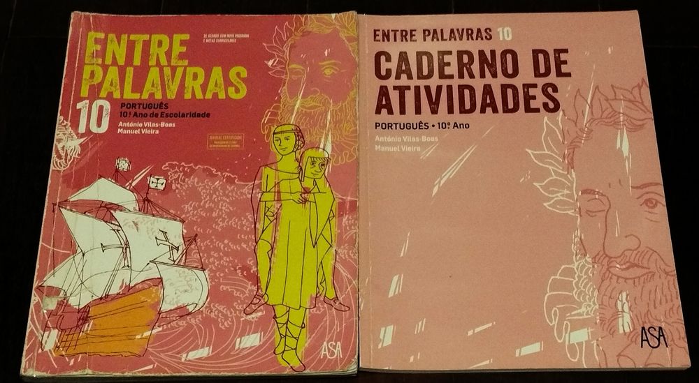Manual e caderno de atividades "Entre Palavras 10" português