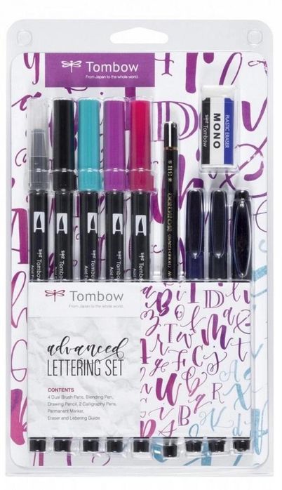Zestaw do kaligrafii dla zaawansowanych 10el Tombow blister,144x231 mm