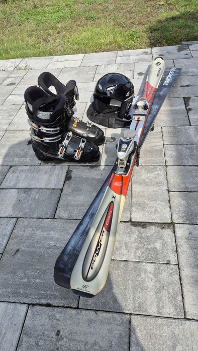 Zestaw: narty, buty, kask!