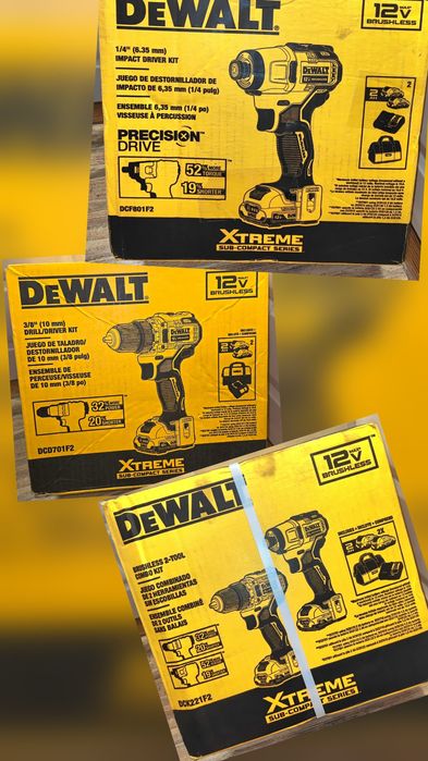 Комплекти Dewalt DCK221F2 , DeWALT DCF801 , DeWALT DCD701