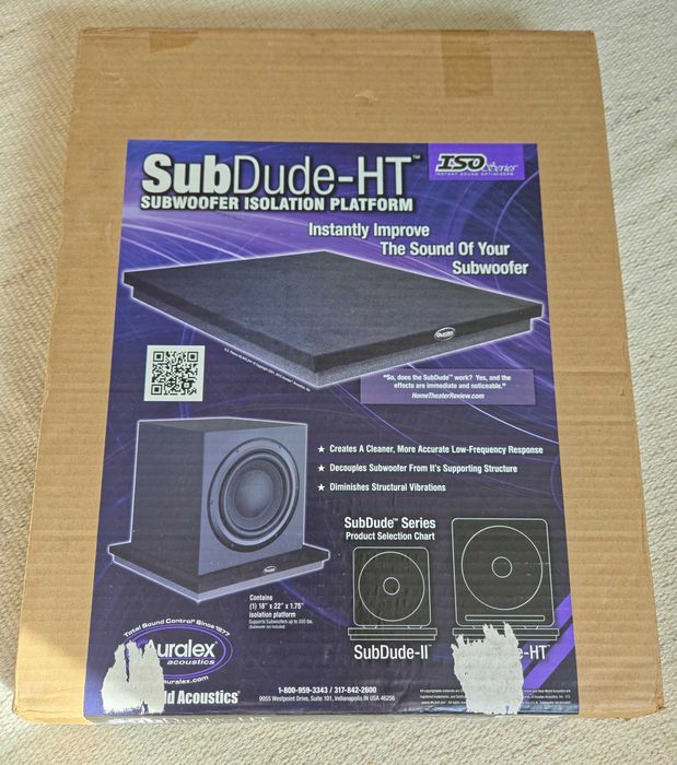 SubDude HT - Plataforma Isolamento Acústico de Subwoofer Audio Hi-Fi