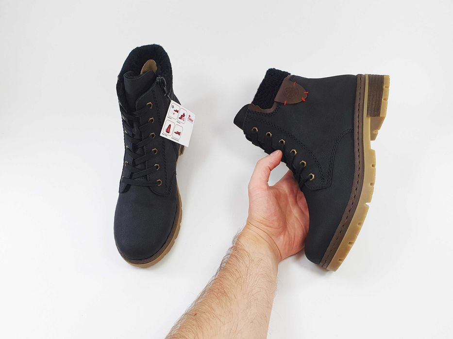 Жіночі черевики Rieker 40 25.5 см 9 US чорні