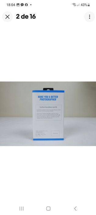 Kit de lentes de câmera para smartphone