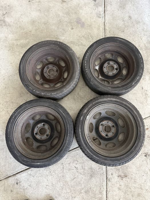 Jantes Ferro Originais Smart Fortwo 451 (15" 3 Furos) com Pneus