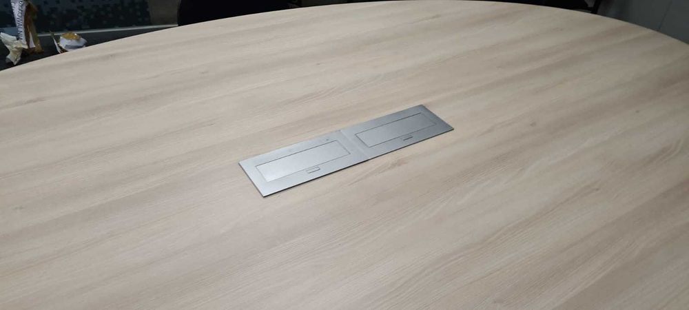 Stół konferencyjny multimedialny 275 x 160 cm dąb sonoma