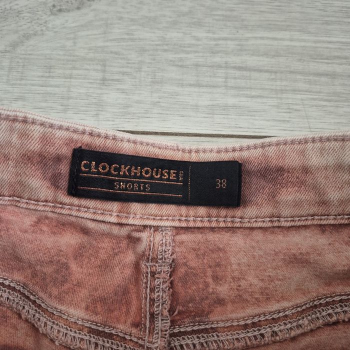 Marmurkowe spodenki jeansowe damskie, Clockhouse, r 38