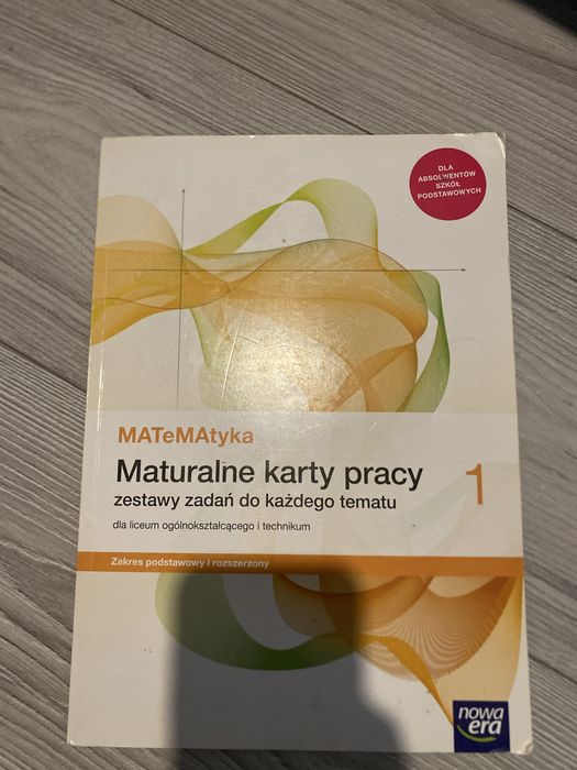 Maturalne karty pracy MATeMAtyka 1