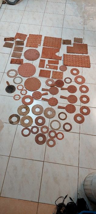 Preszpan, Tesnit, materiał na uszczelki do kołnierzy