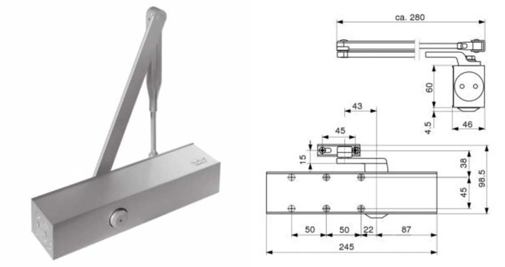 Mola Hidraulica DORMA TS73V