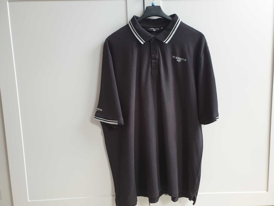 Czarna koszulka polo t-shirt 3XL Glenmuir