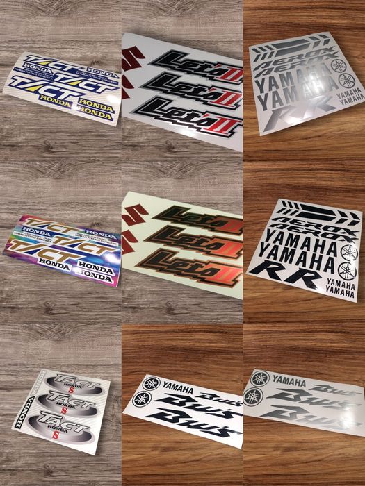 Наклейки на мотоцикл мопед скутер сузуки летс 2 Suzuki lets