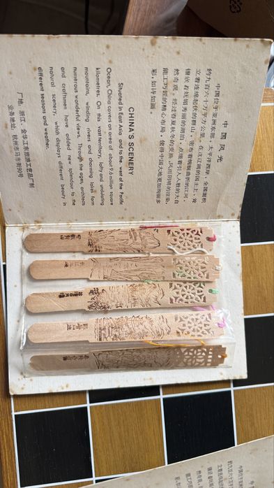Marcadores livros ttabalhados chineses