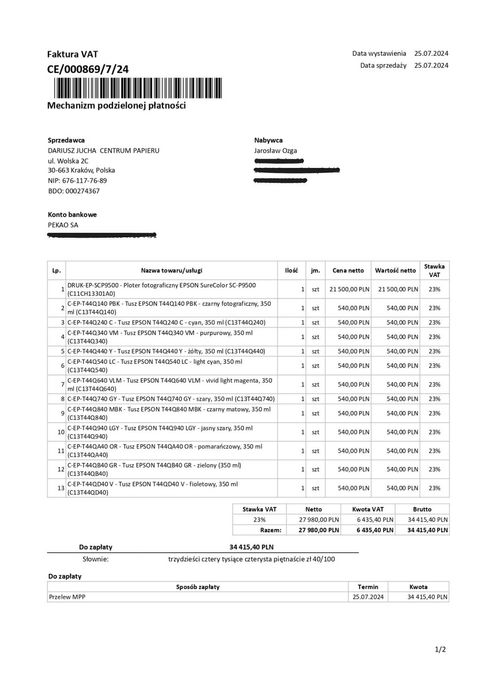 Epson SureColor P9500