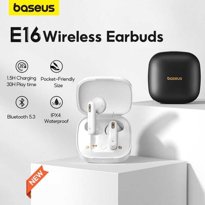 Бездротові навушники Baseus Bowie E16 Bluetooth 5.3 IPX4 Waterproof
